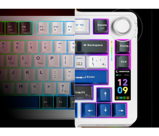 RAMPAGE Quell Pro mechaniczna Ekran, Gasket, Hot-Swap 2,4G + BT QUELLPRO-WHITE - 1370735 - zdjęcie 10